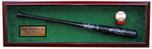 Load image into Gallery viewer, Baseball Bat, Baseball and Nameplate Display Case