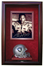 Load image into Gallery viewer, 1 Mini Football Helmet with 8x10 Photo Display Case