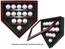Load image into Gallery viewer, 14 Baseball Homeplate Shaped Display Case