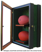 Load image into Gallery viewer, 2 Football Display Case