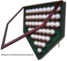Load image into Gallery viewer, 43 Baseball Homeplate Shaped Display Case