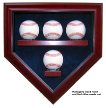 Load image into Gallery viewer, 4 Baseball Homeplate Shaped Display Case