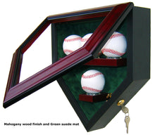 Load image into Gallery viewer, 4 Baseball Homeplate Shaped Display Case