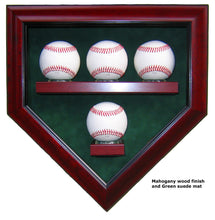 Load image into Gallery viewer, 4 Baseball Homeplate Shaped Display Case