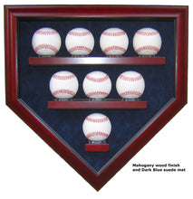Load image into Gallery viewer, 8 Baseball Homeplate Shaped Display Case