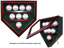 Load image into Gallery viewer, 8 Baseball Homeplate Shaped Display Case