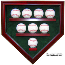 Load image into Gallery viewer, 8 Baseball Homeplate Shaped Display Case