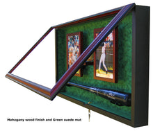 Load image into Gallery viewer, Baseball Bat with Baseball and (2) 8x10 Photos Display Case
