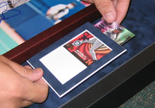 Load image into Gallery viewer, 1 Baseball and 3 Cards Homeplate Shaped Display Case