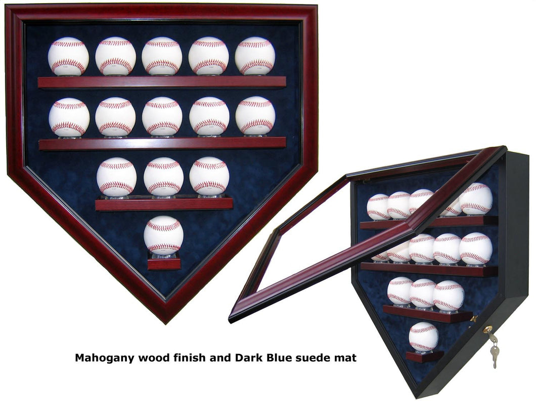 14 Baseball Homeplate Shaped Display Case