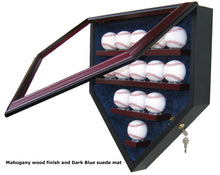 Load image into Gallery viewer, 14 Baseball Homeplate Shaped Display Case
