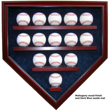 Load image into Gallery viewer, 14 Baseball Homeplate Shaped Display Case
