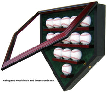 Load image into Gallery viewer, 14 Baseball Homeplate Shaped Display Case
