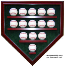 Load image into Gallery viewer, 14 Baseball Homeplate Shaped Display Case
