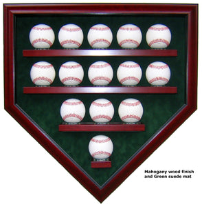 14 Baseball Homeplate Shaped Display Case