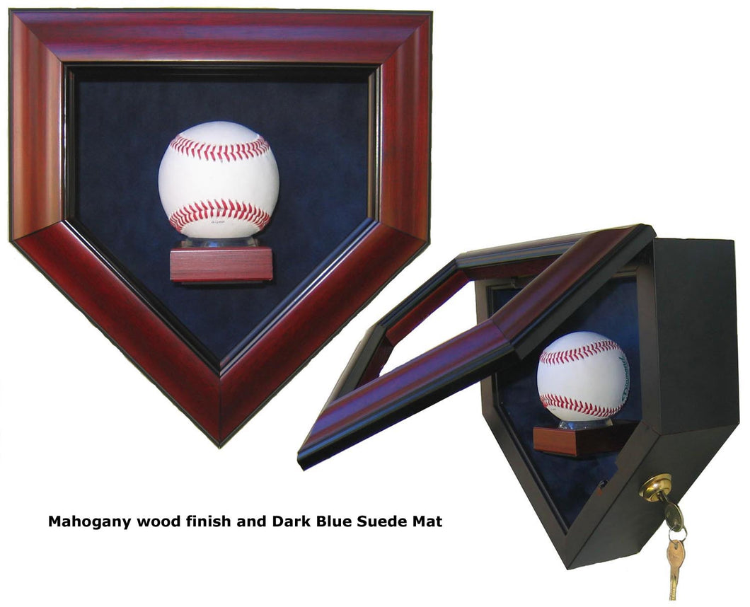 1 Baseball Homeplate Shaped Display Case