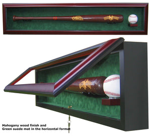 1 Baseball Bat with 1 Baseball Display Case