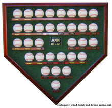 Load image into Gallery viewer, 3000 Hit Club Baseball Homeplate Shaped Display Case
