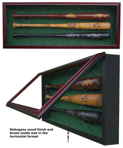 3 Baseball Bat Display Case