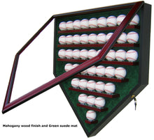 Load image into Gallery viewer, 43 Baseball Homeplate Shaped Display Case
