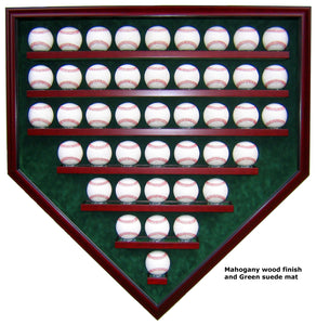 43 Baseball Homeplate Shaped Display Case