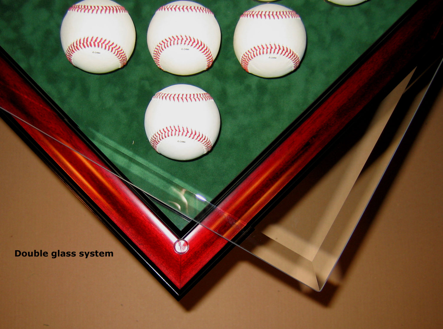 baseball card glass display case 12 PSA Graded Card Display Case
