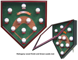 My Field of Dreams "Modern Day Version" Homeplate Shaped Display Case