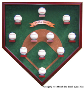 My Field of Dreams "Modern Day Version" Homeplate Shaped Display Case