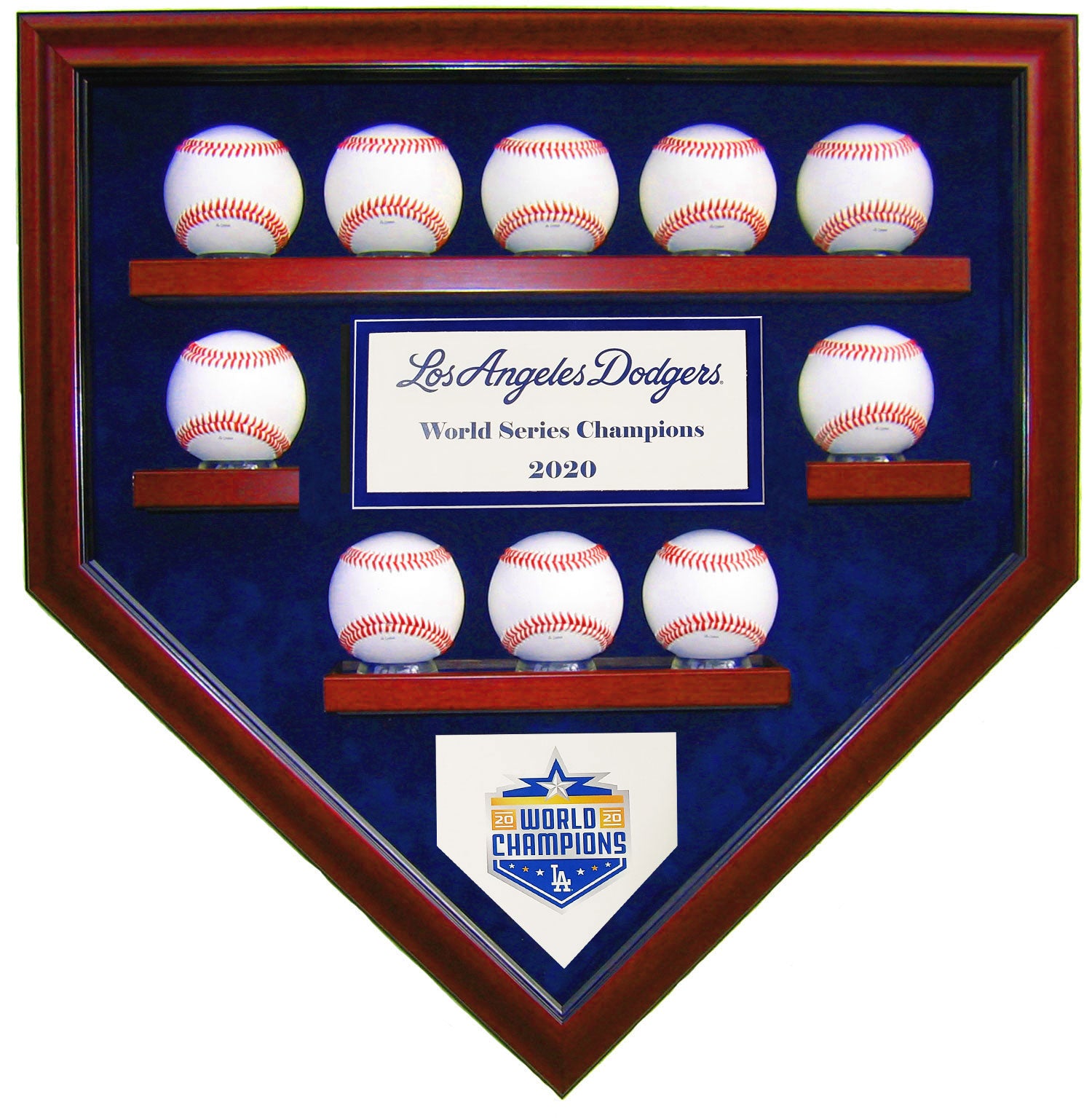 2020 MLB World Series Champions Los Angeles Dodgers Framed Wall